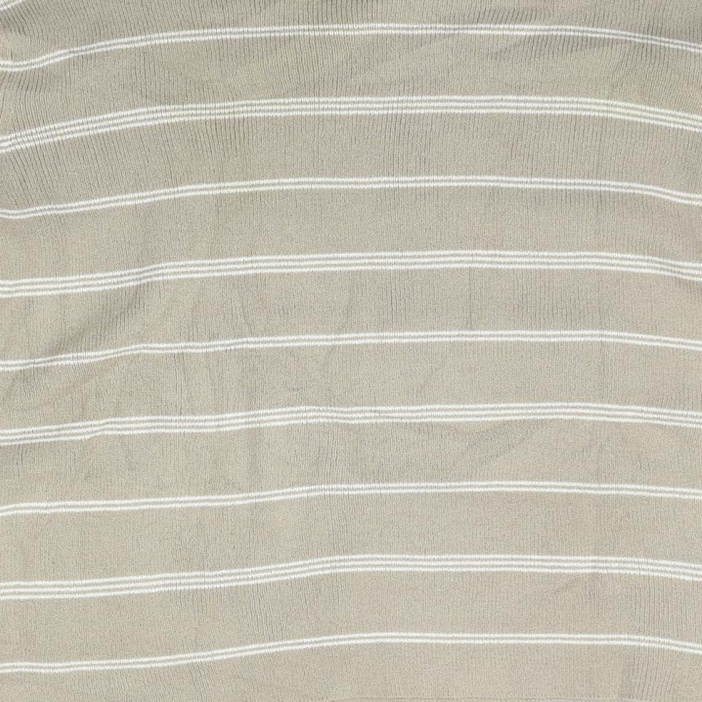 Berkertex Womens Beige Striped Pullover Jumper Size 16
