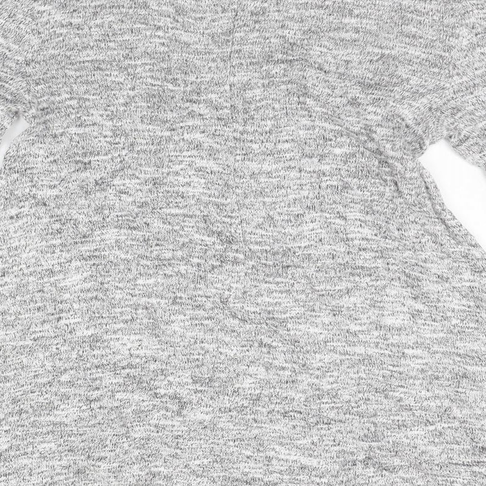 New Look Womens Grey Jumper Dress Size 8