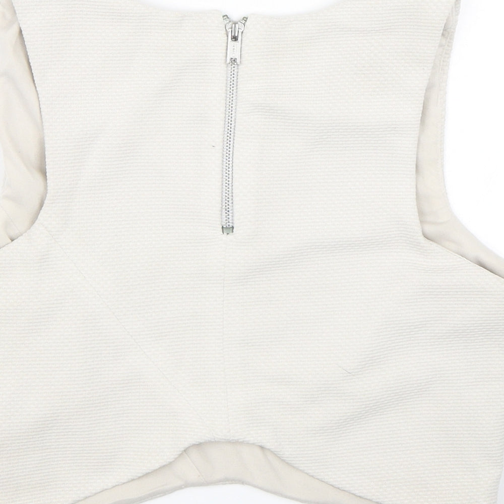 New Look Womens Grey Cropped Tank Size 12