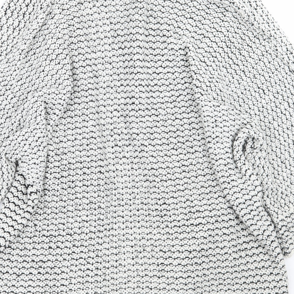 New Look Womens White Cardigan Jumper Size M