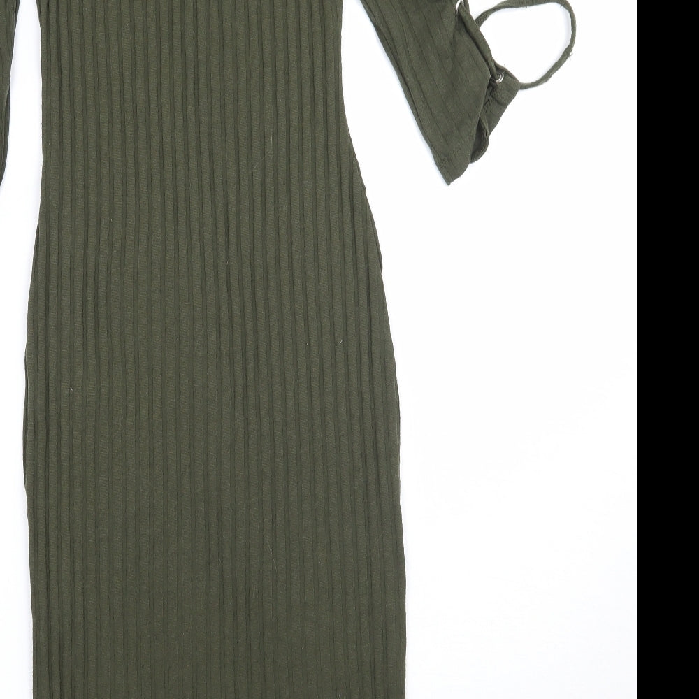Primark Womens Green A-Line Size 6