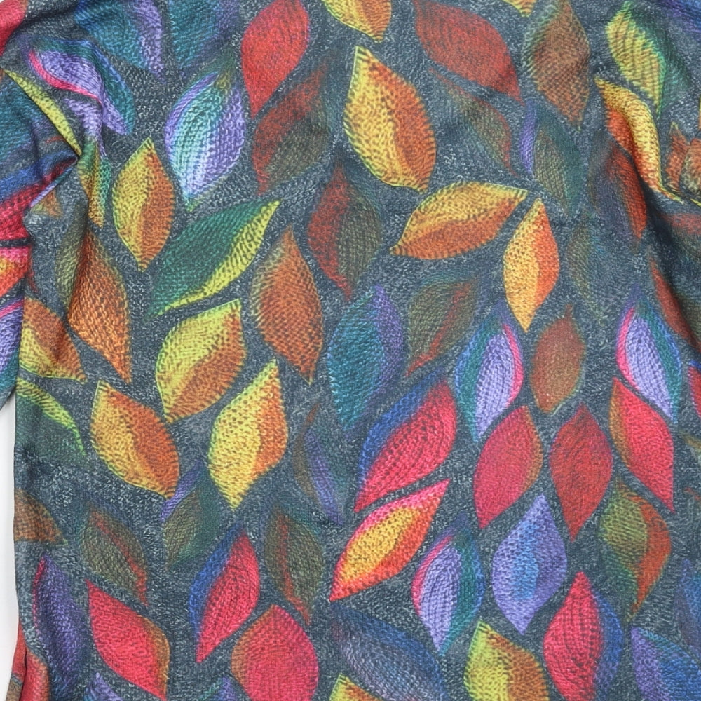 MissLook Womens Multicoloured Geometric Basic T-Shirt Size S