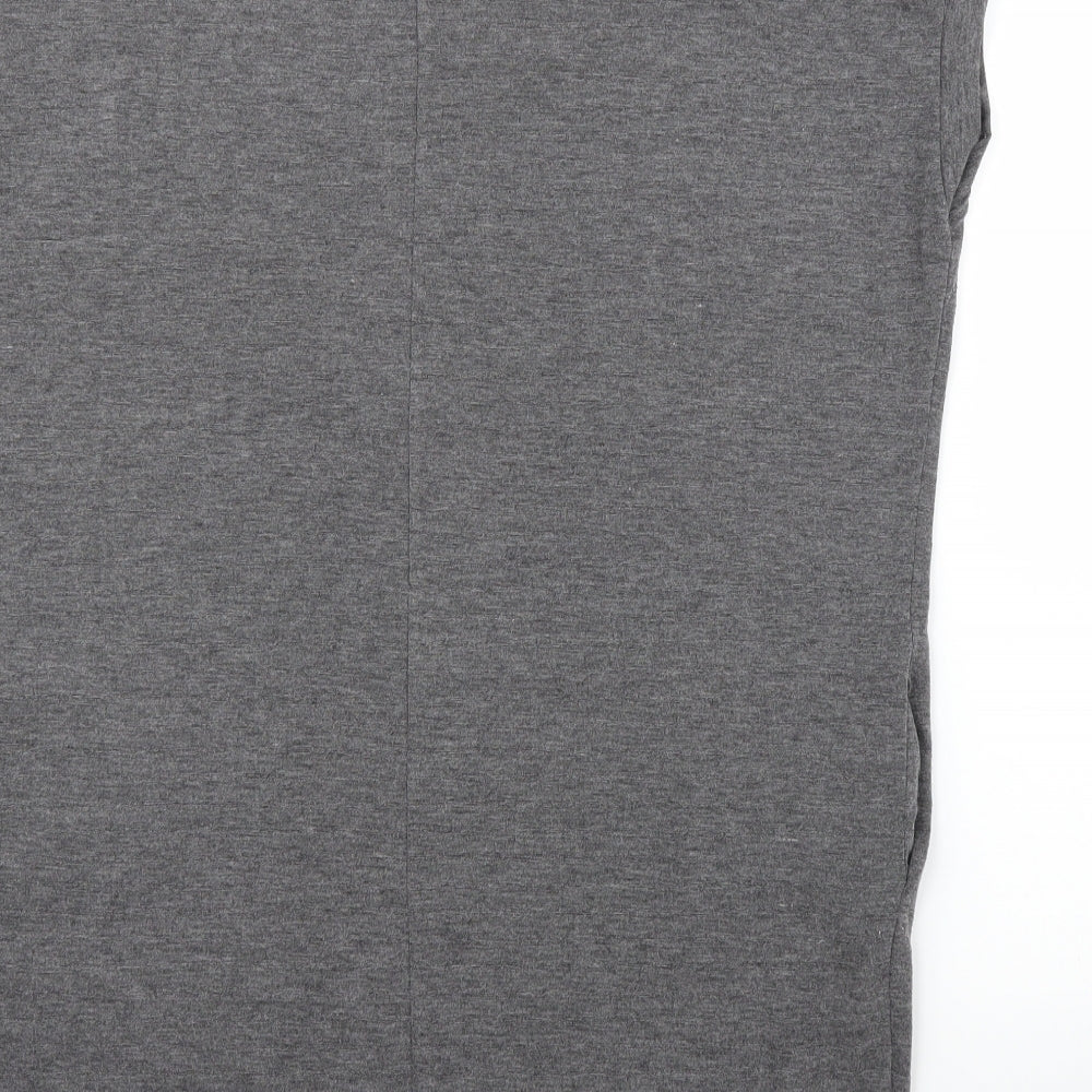 New Look Womens Grey Tunic Blouse Size S