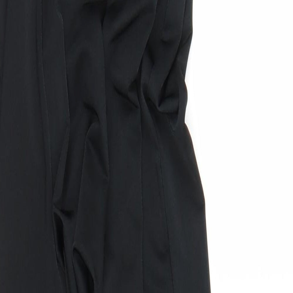 PRETTYLITTLETHING Womens Black A-Line Size S - Split down front