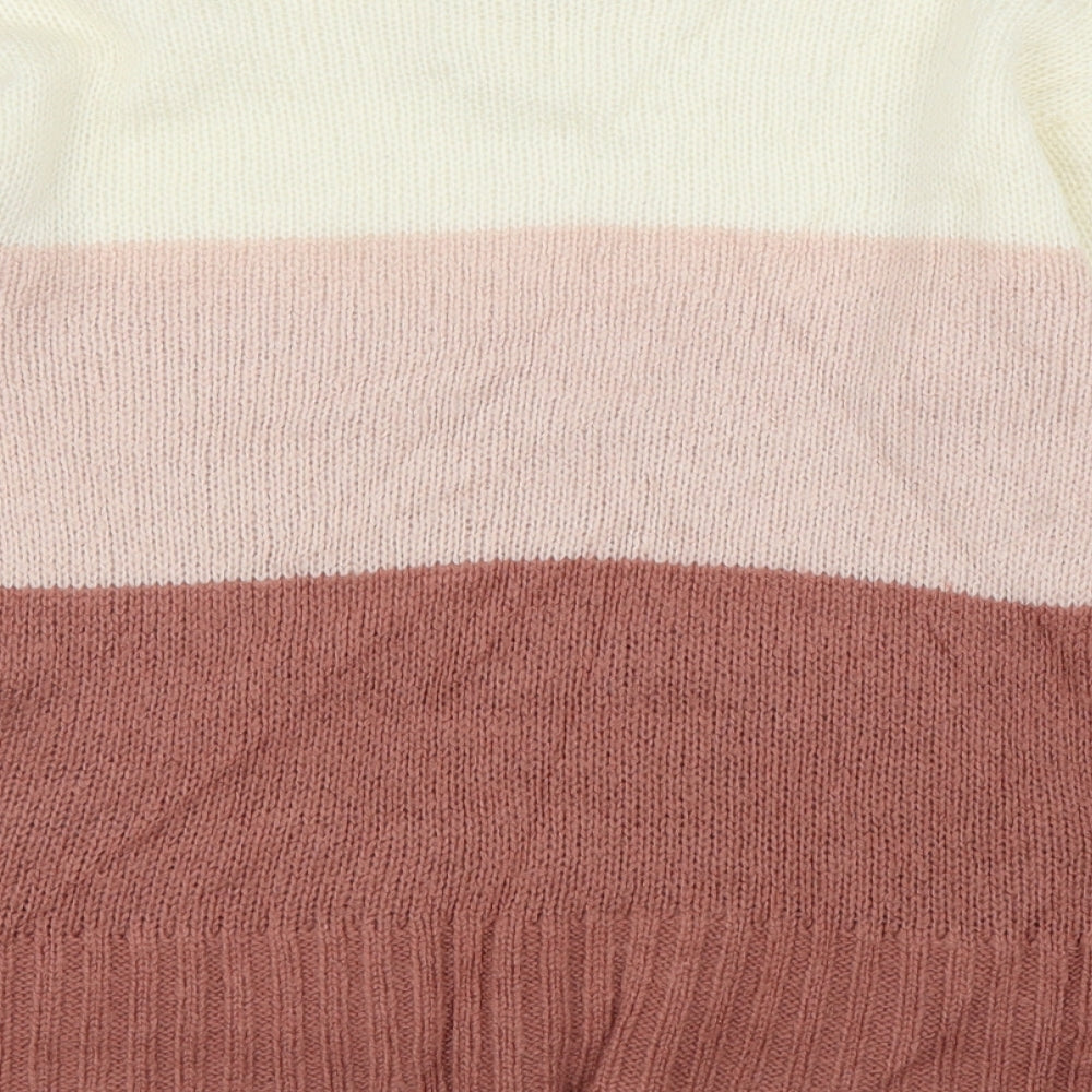 New Look Girls Pink Pullover Jumper Size 12-13 Years