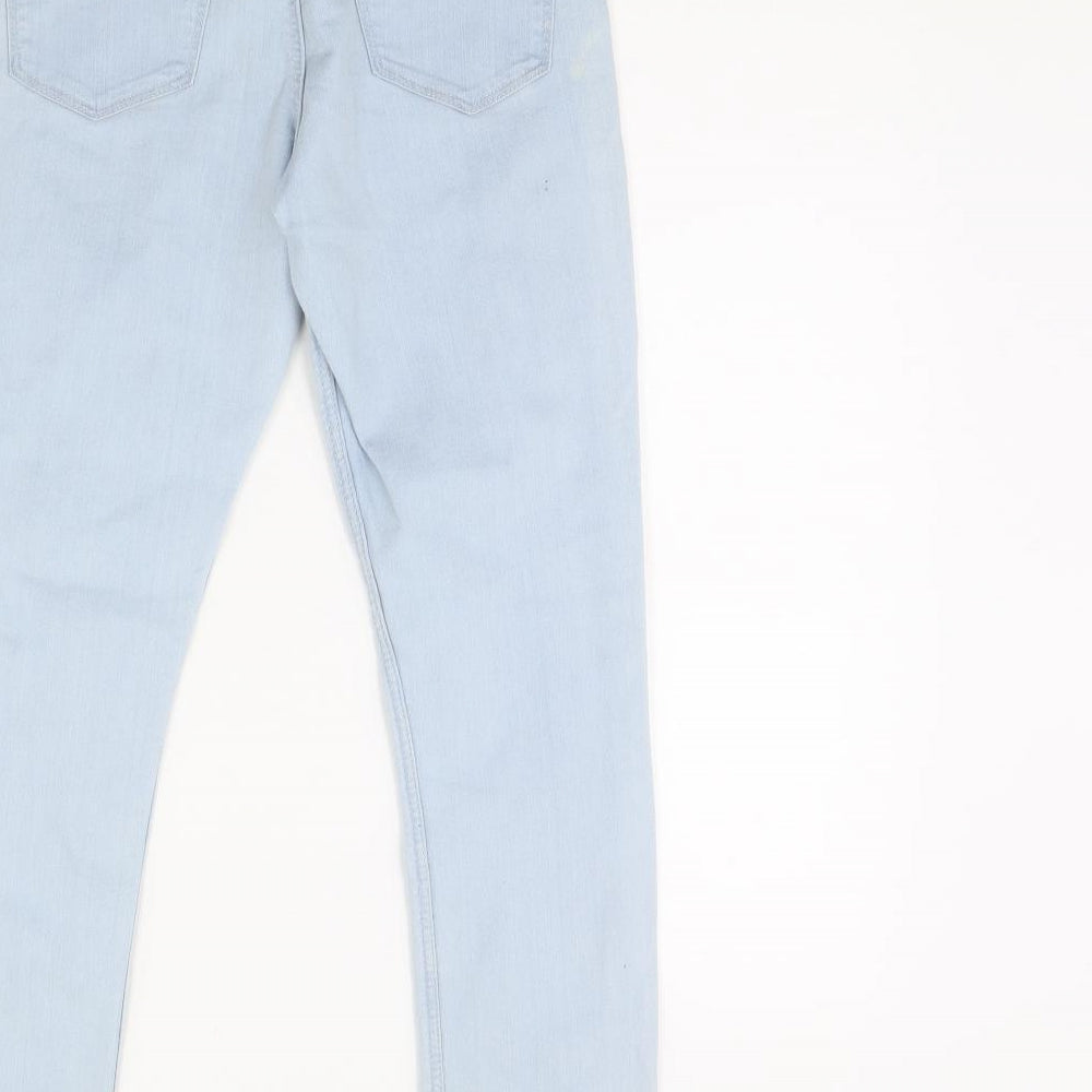Preworn Girls Blue Denim Skinny Jeans Size 12 Years