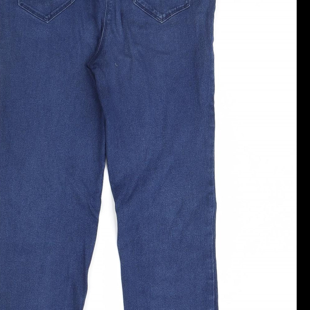 Preworn Womens Blue Denim Straight Jeans Size 16 L30 in