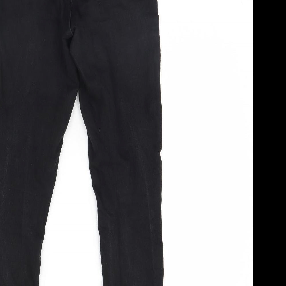 F&F Womens Black Denim Skinny Jeans Size 8 L29 in