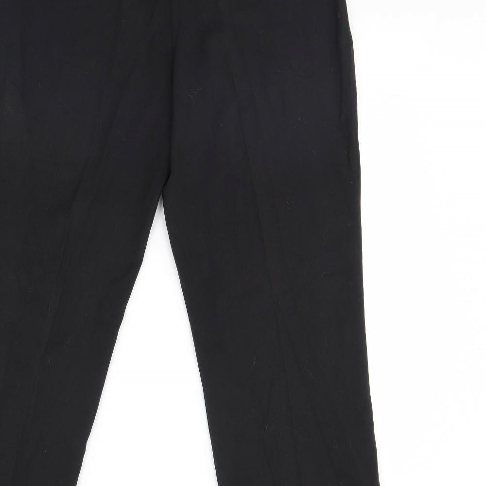 Anista Womens Black Trousers Size 12 L29 in
