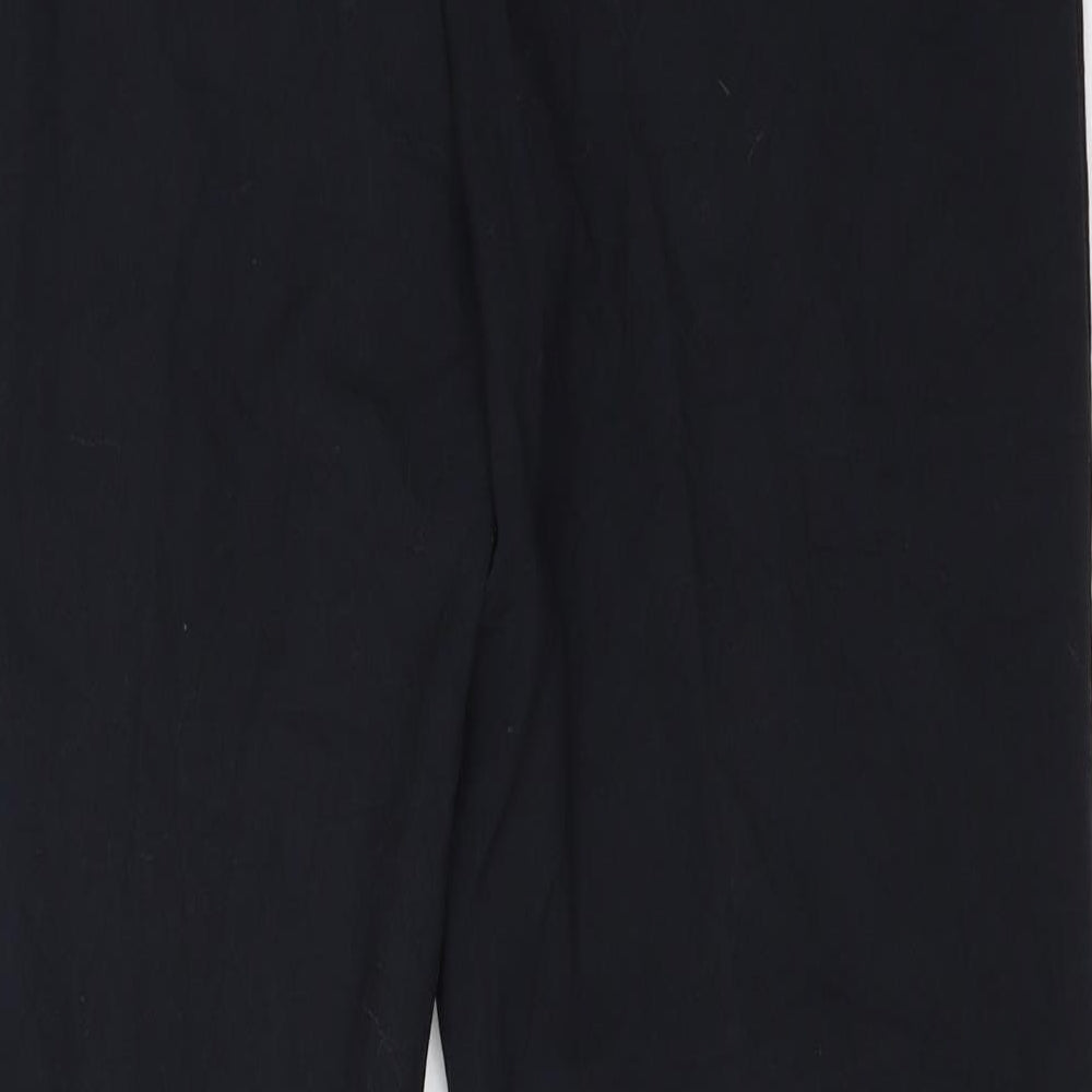 Preworn Womens Black Trousers Size 31 in L28.5 in