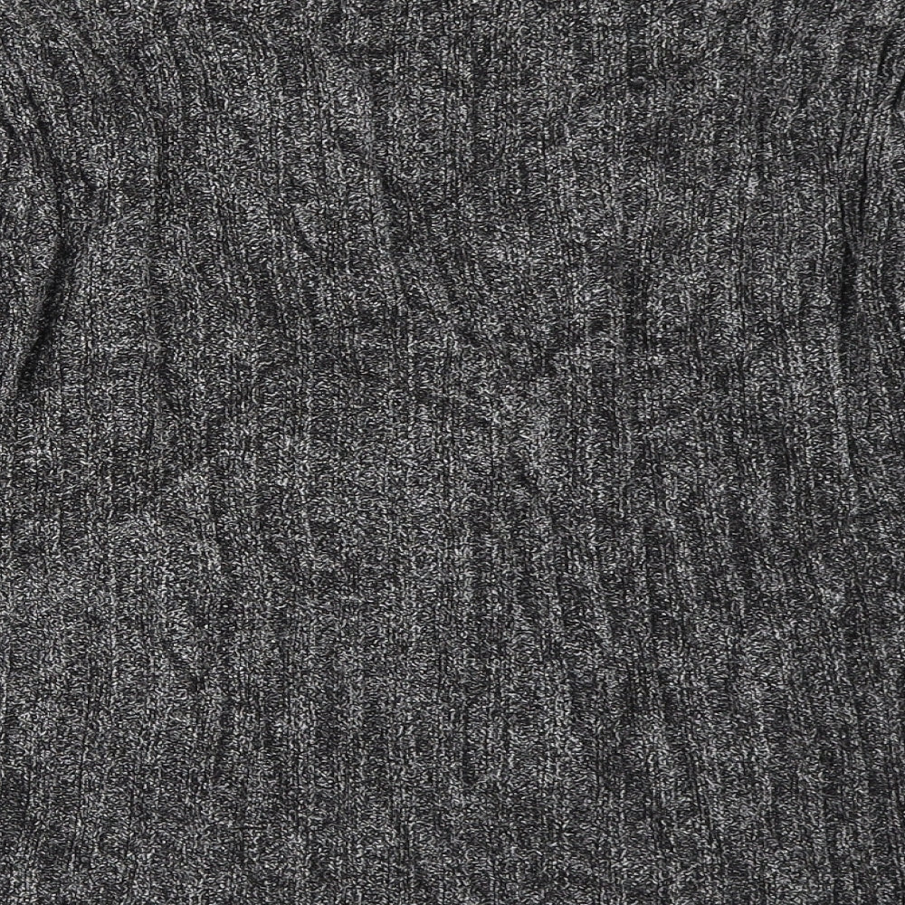 Canda Womens Grey Cardigan Jumper Size L