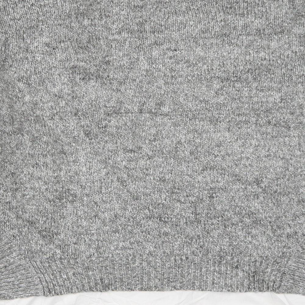 New Look Womens Grey Pullover Jumper Size S