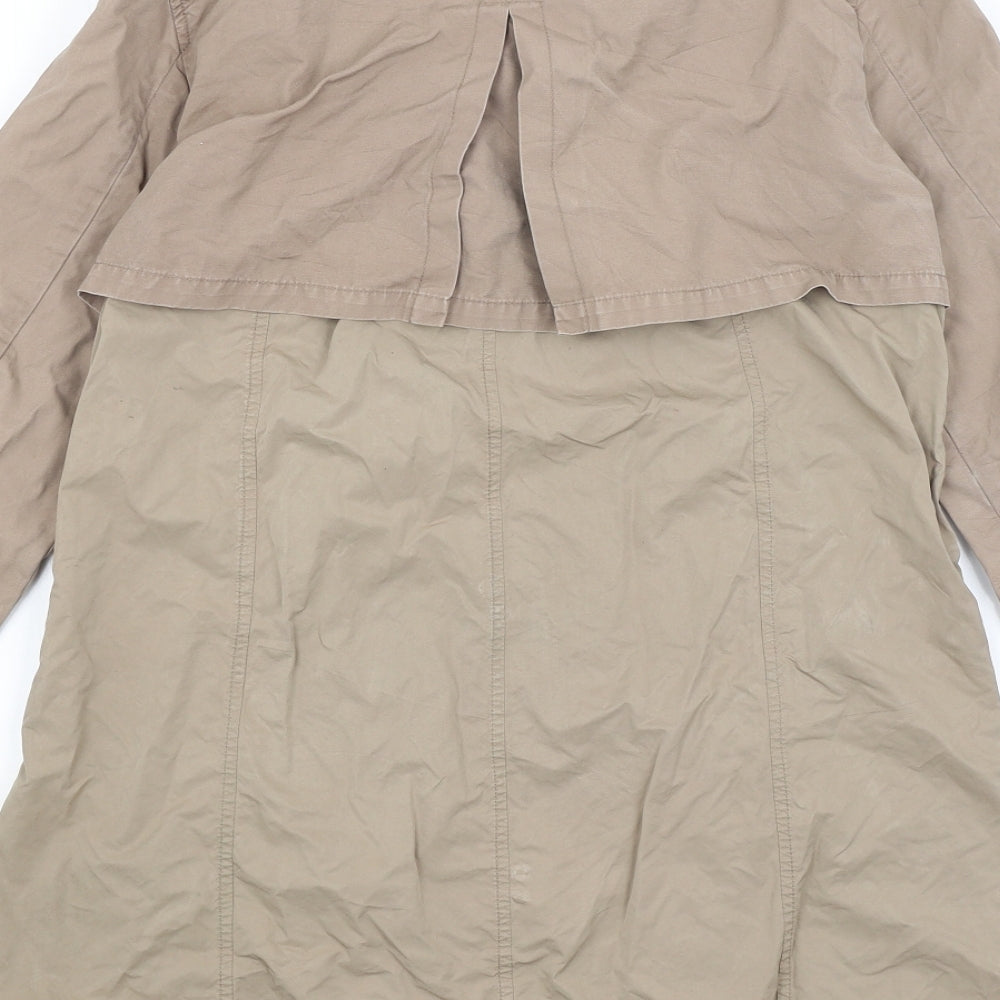 Gap Womens Brown Overcoat Coat Size 8