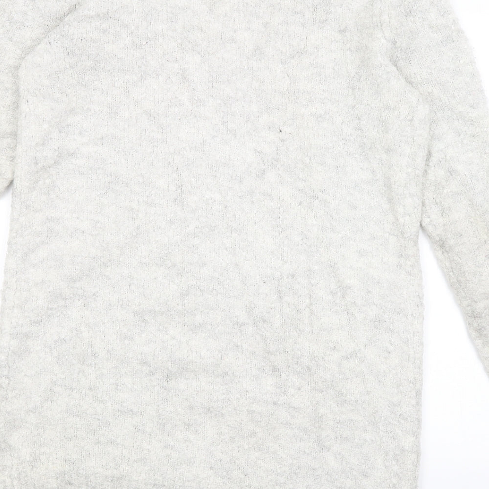 Amisu Womens Ivory Wrap Jumper Size S