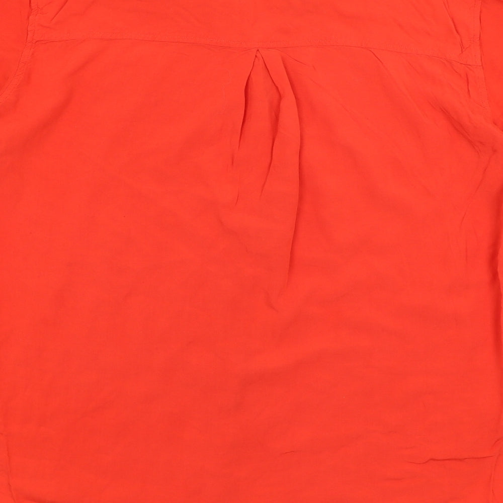 Jane & Dilaney Womens Red Basic Button-Up Size L