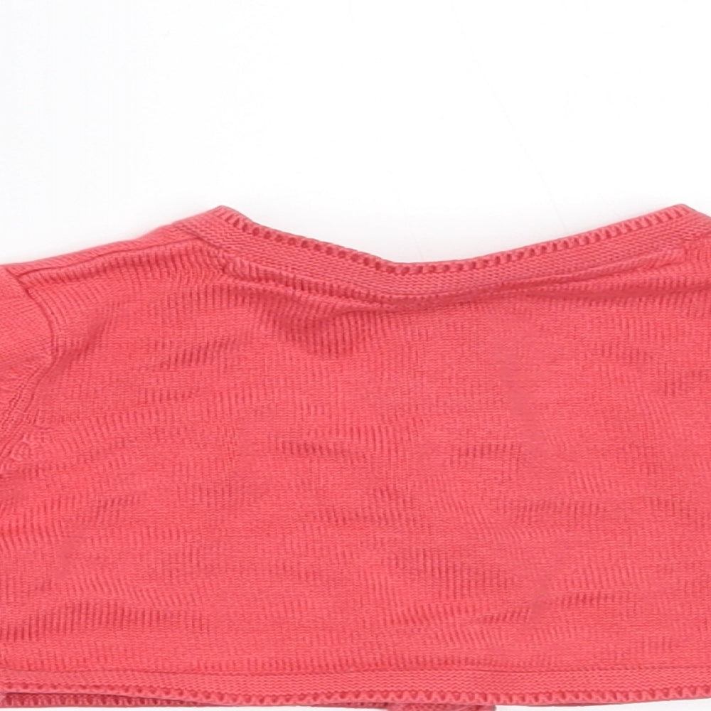 Marks & Spencer Girls Pink Cardigan Jumper Size 3-6 Months