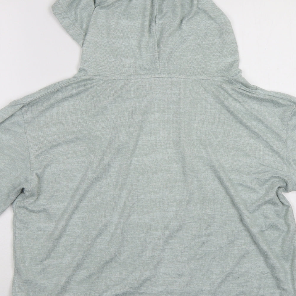 Nutmeg Womens Green Pullover Hoodie