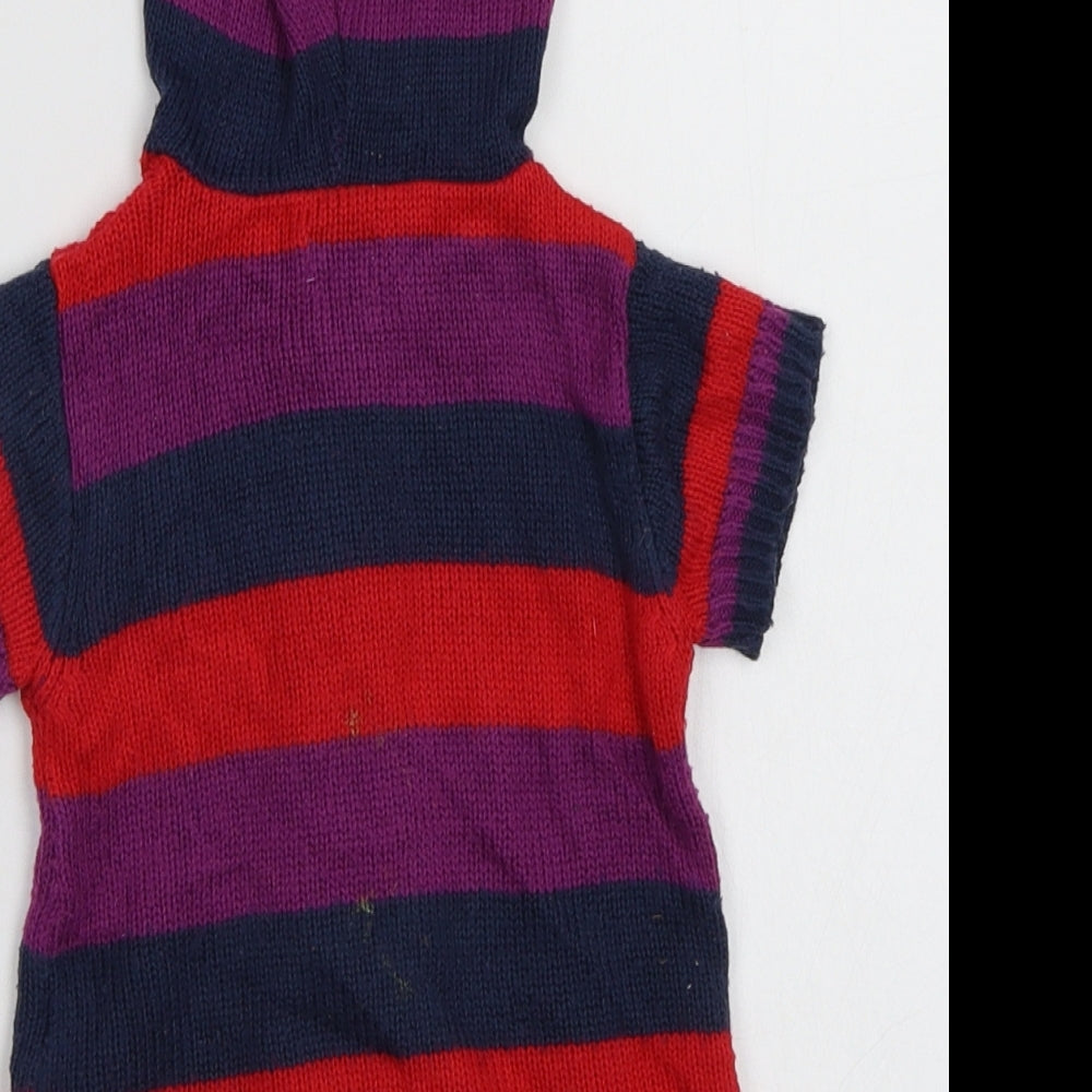 F&F Baby Multicoloured Striped Cardigan Jumper Size 12-18 Months