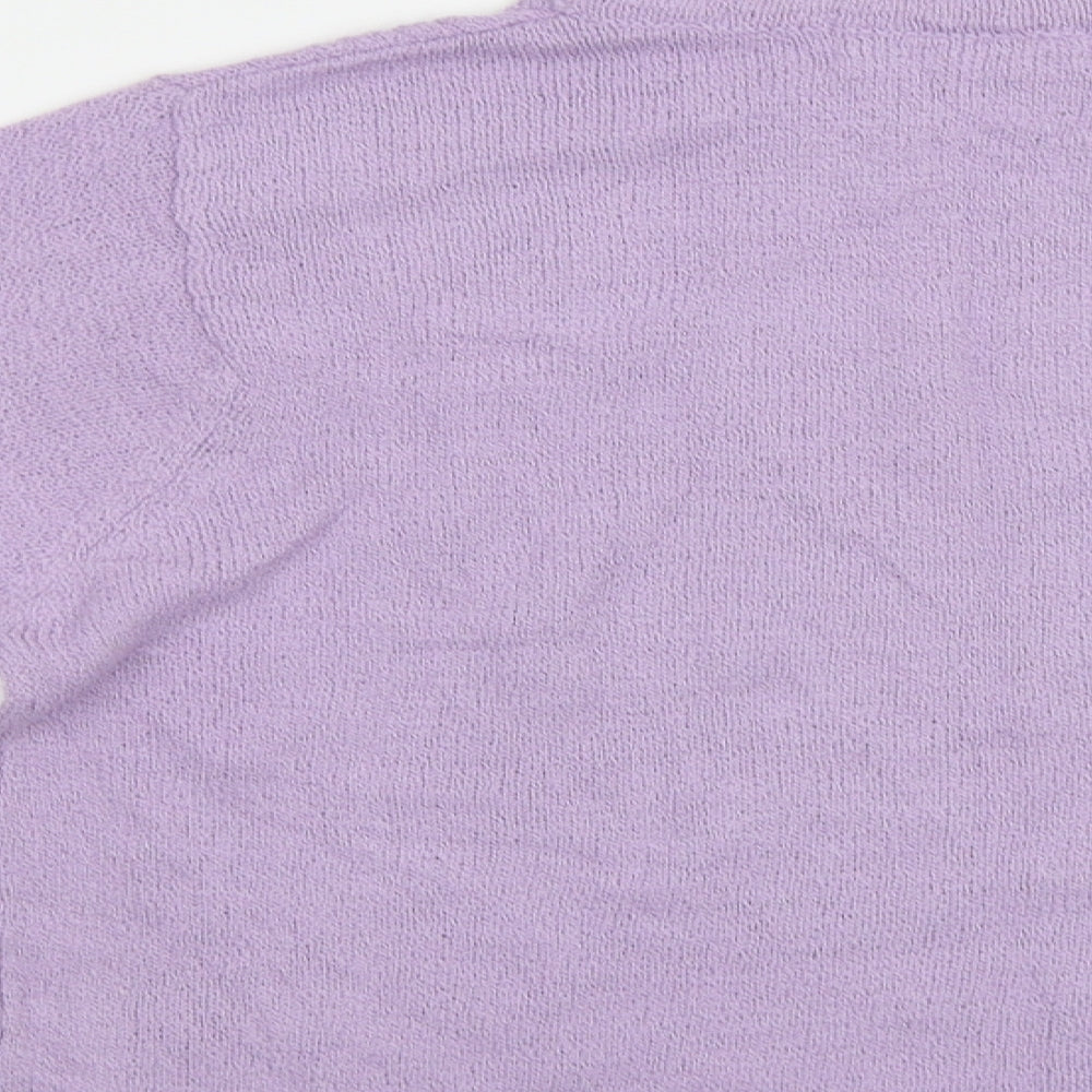 Beaumonde Womens Purple Floral Pullover Jumper Size 18