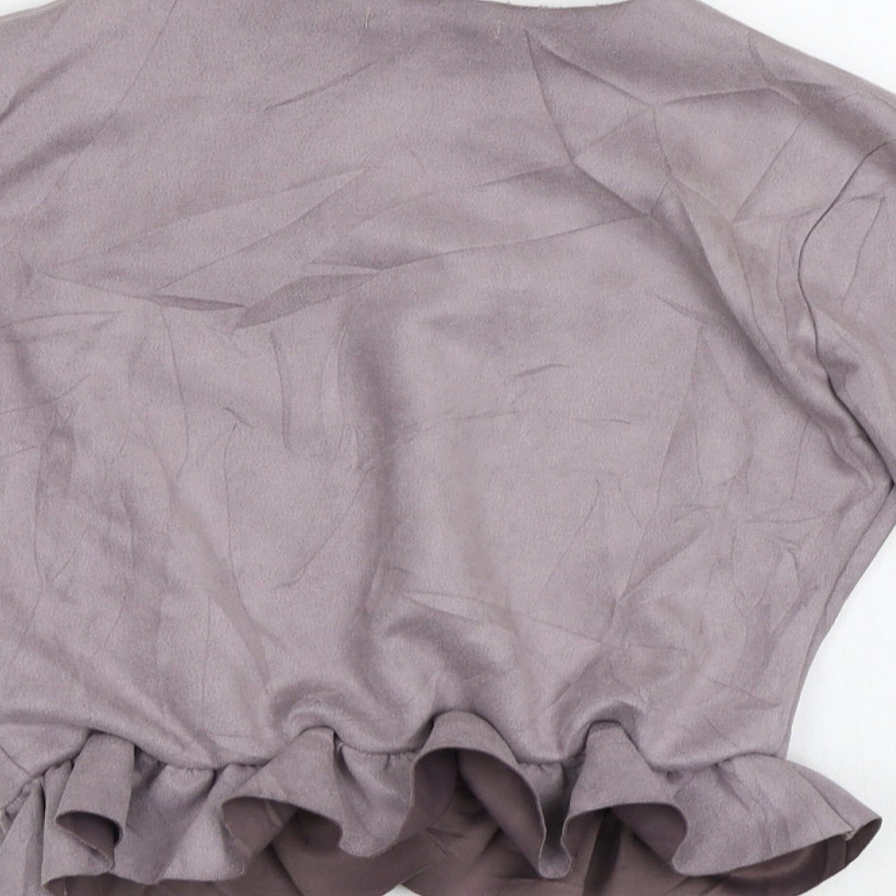 Prague Womens Purple Jacket Blazer Size S