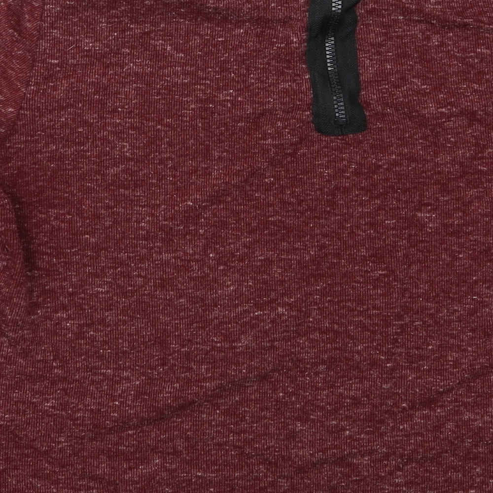 Topshop Womens Red Basic T-Shirt Size 12 - Topshop