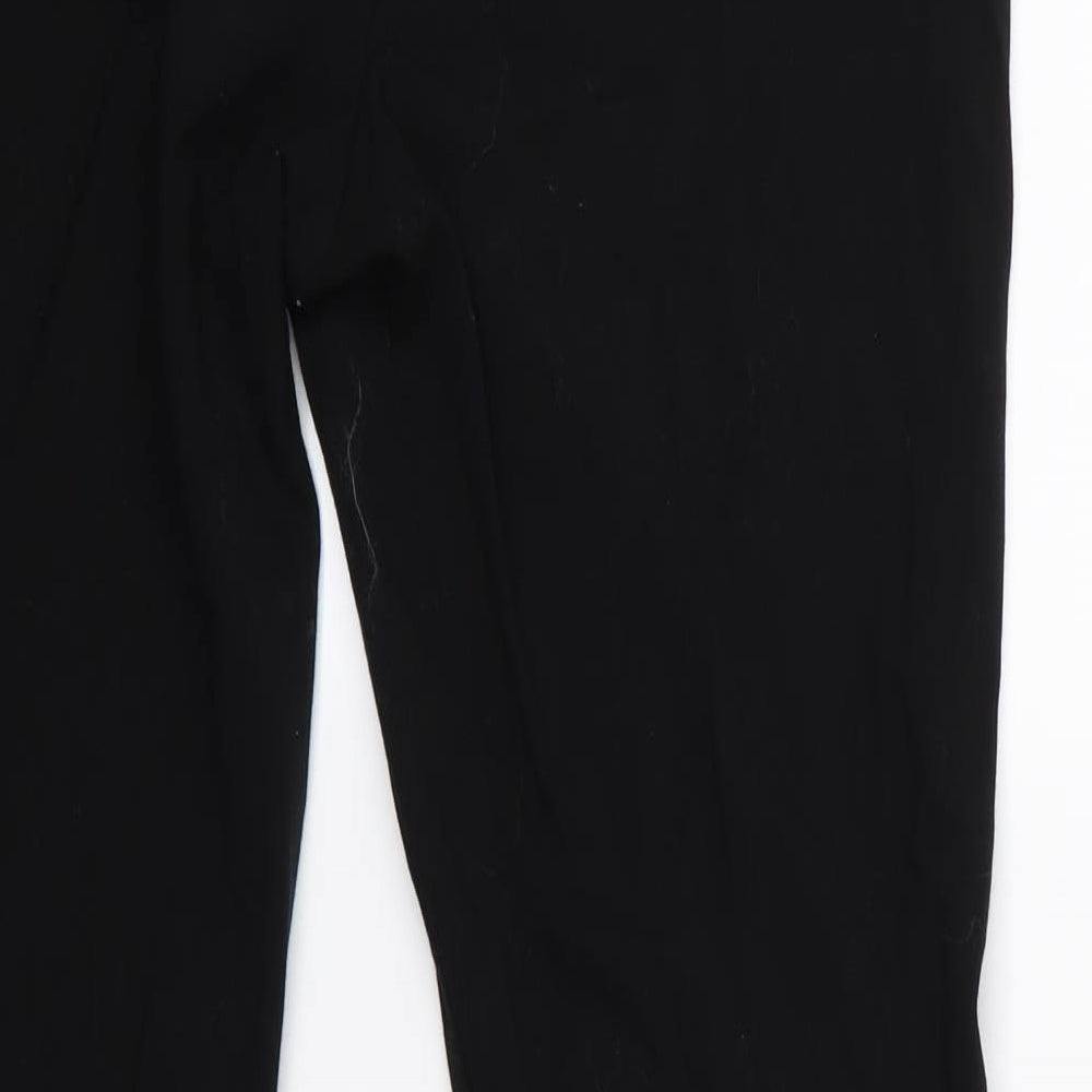 Marks and Spencer Womens Black Trousers Size 10 L28 in - Marks and Spencer