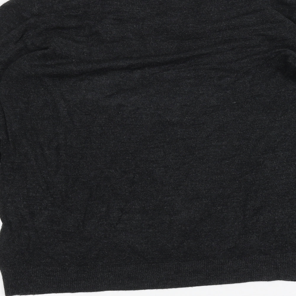 Red Herring Mens Black Pullover Jumper Size L