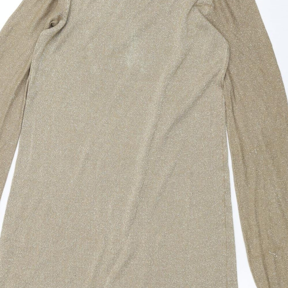 Oasis Womens Gold Basic T-Shirt Size S