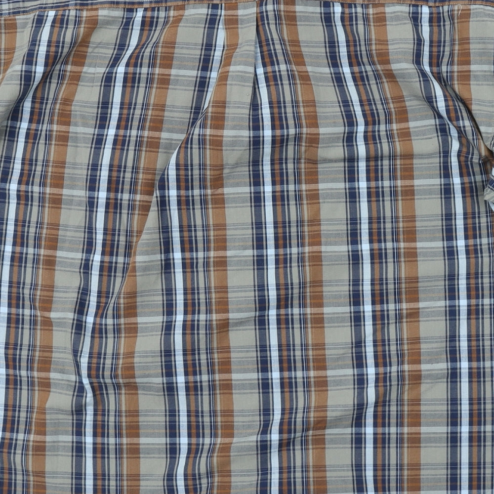 Jeep Womens Multicoloured Check Basic Button-Up Size L
