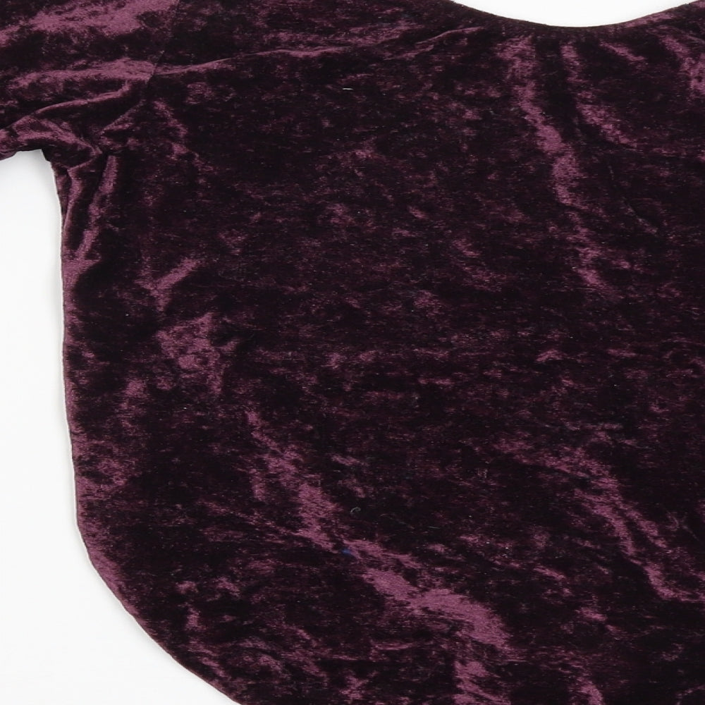 Preworn Womens Red Basic Blouse Size L