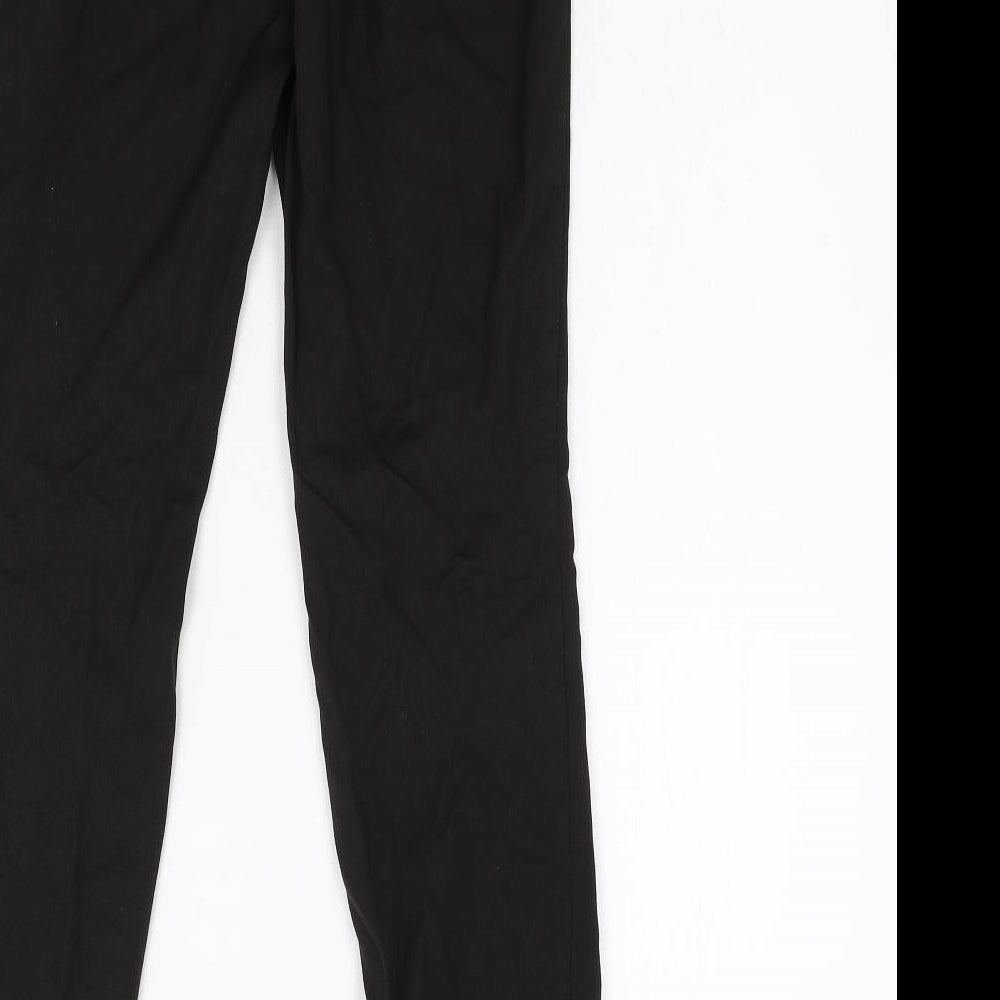 Next Womens Black Trousers Size 8 L30 in