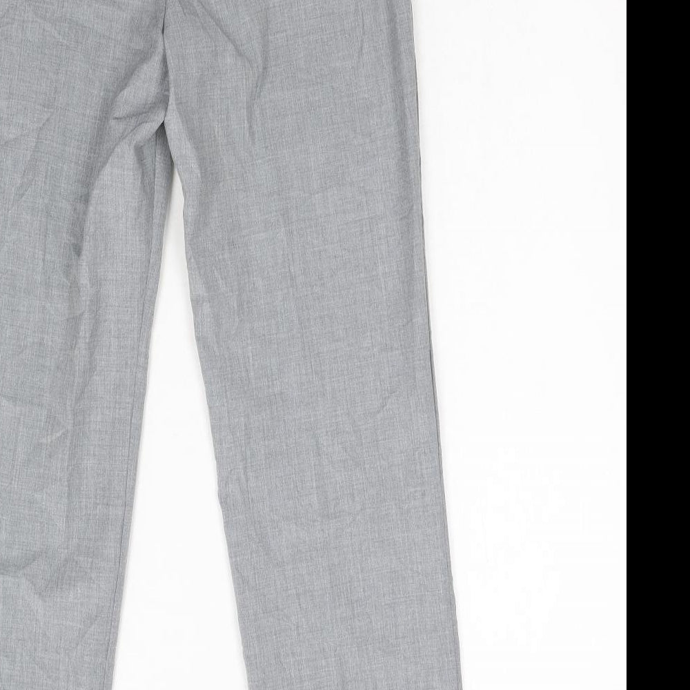 M&S Womens Grey Trousers Size 10 L27 in