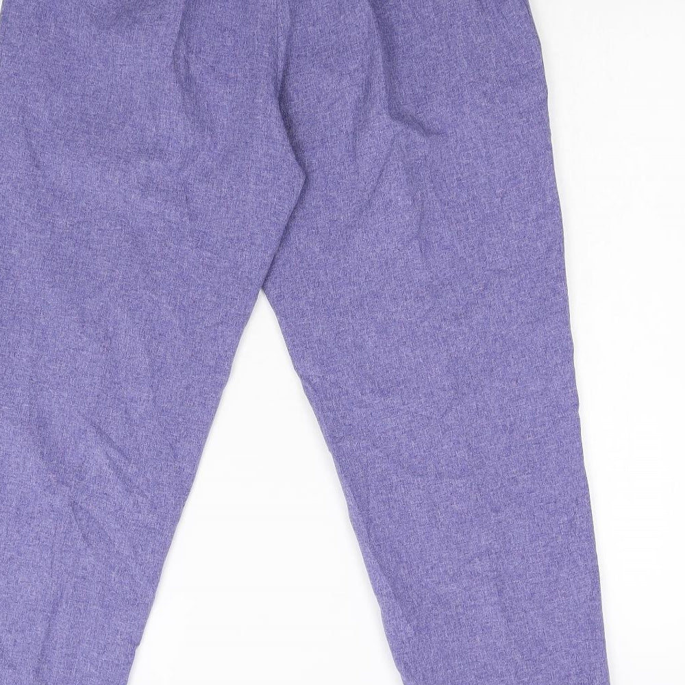 Janique Womens Purple Trousers Size 14 L27 in