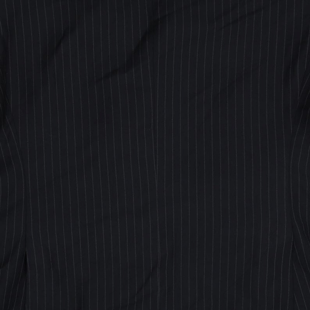 F&F Mens Black Striped Jacket Blazer