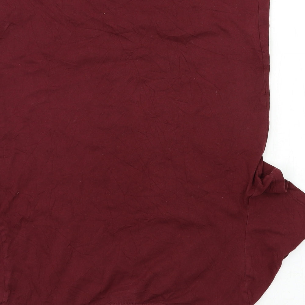 Topshop Womens Pink Basic T-Shirt Size 8
