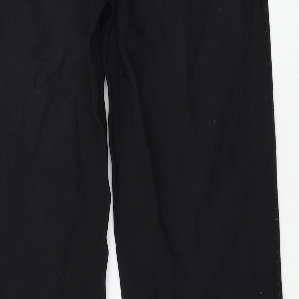 Marks & Spencer Womens Black Trousers Size 8 L30 in