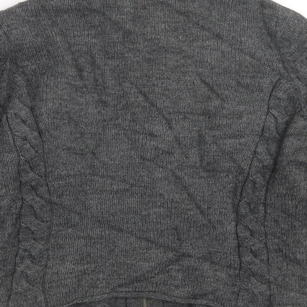 Marks & Spencer Womens Grey Knit Jacket Size 16