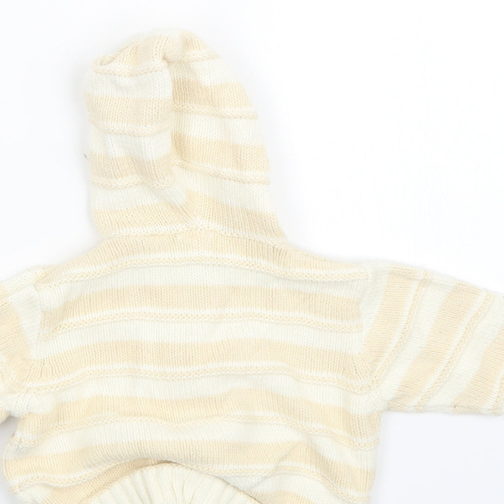 Little Bundloe Beige Knit Jacket Size 3-6 Months