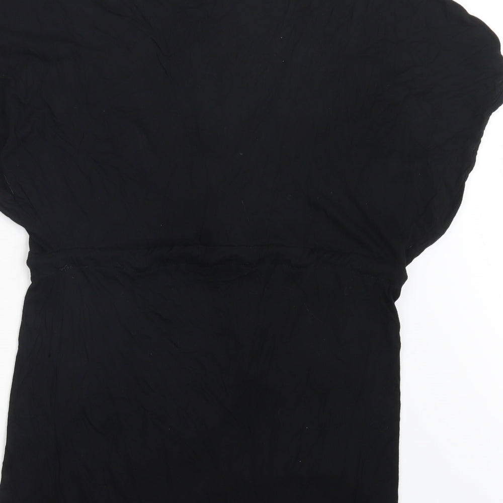 Ocean Club Womens Black Basic T-Shirt Size 10