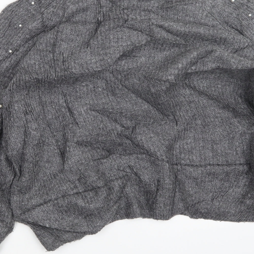 Marks & Spencer Womens Grey Knit Pullover Jumper Size M
