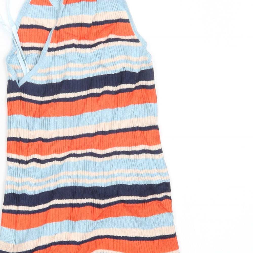 Atmosphere Womens Blue Striped Pullover Jumper Size 8