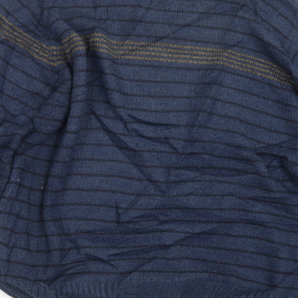 EWM Mens Blue Knit Pullover Jumper Size L
