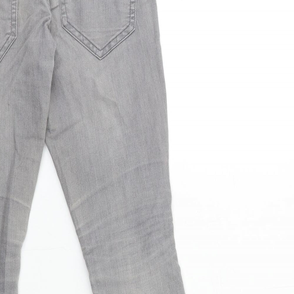 H&M Womens Grey Denim Skinny Jeans Size 10 L27 in