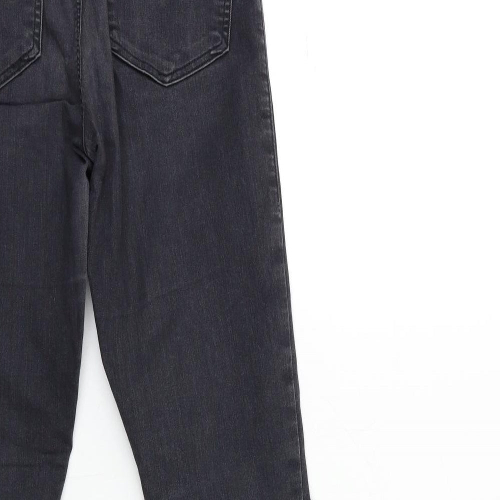 Topshop Womens Grey Denim Skinny Jeans Size 28 in L30 in