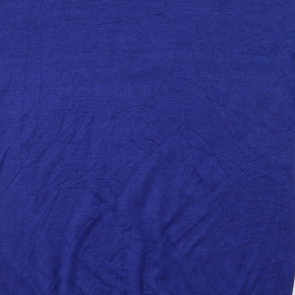 cash ca Womens Blue Knit Pullover Jumper Size S