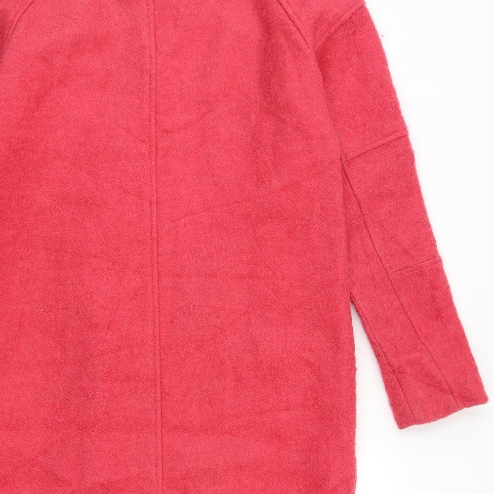 LONDON EVE Womens Pink Overcoat Coat Size 10