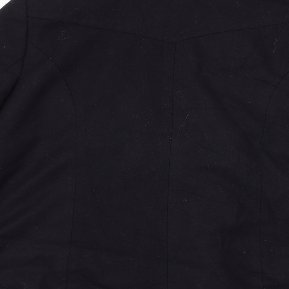 Wallis Womens Blue Overcoat Coat Size 14
