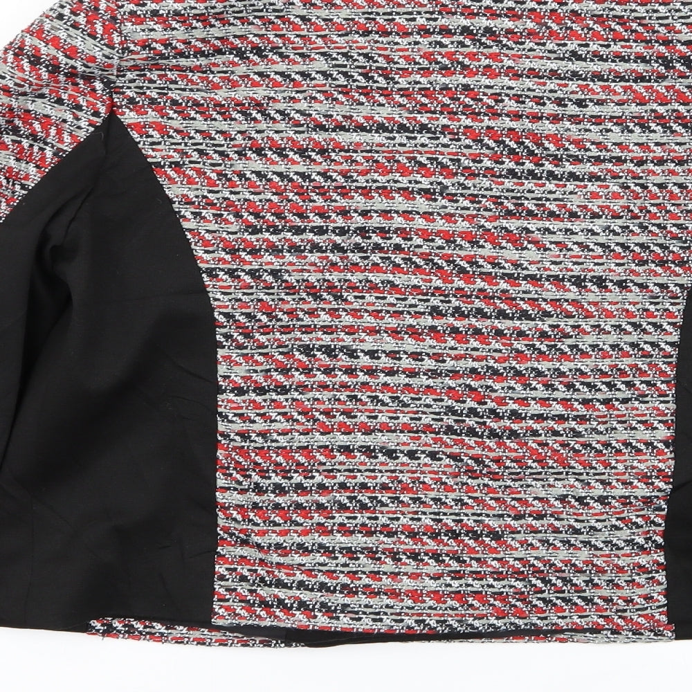 TU Womens Multicoloured Geometric Jacket Size 10