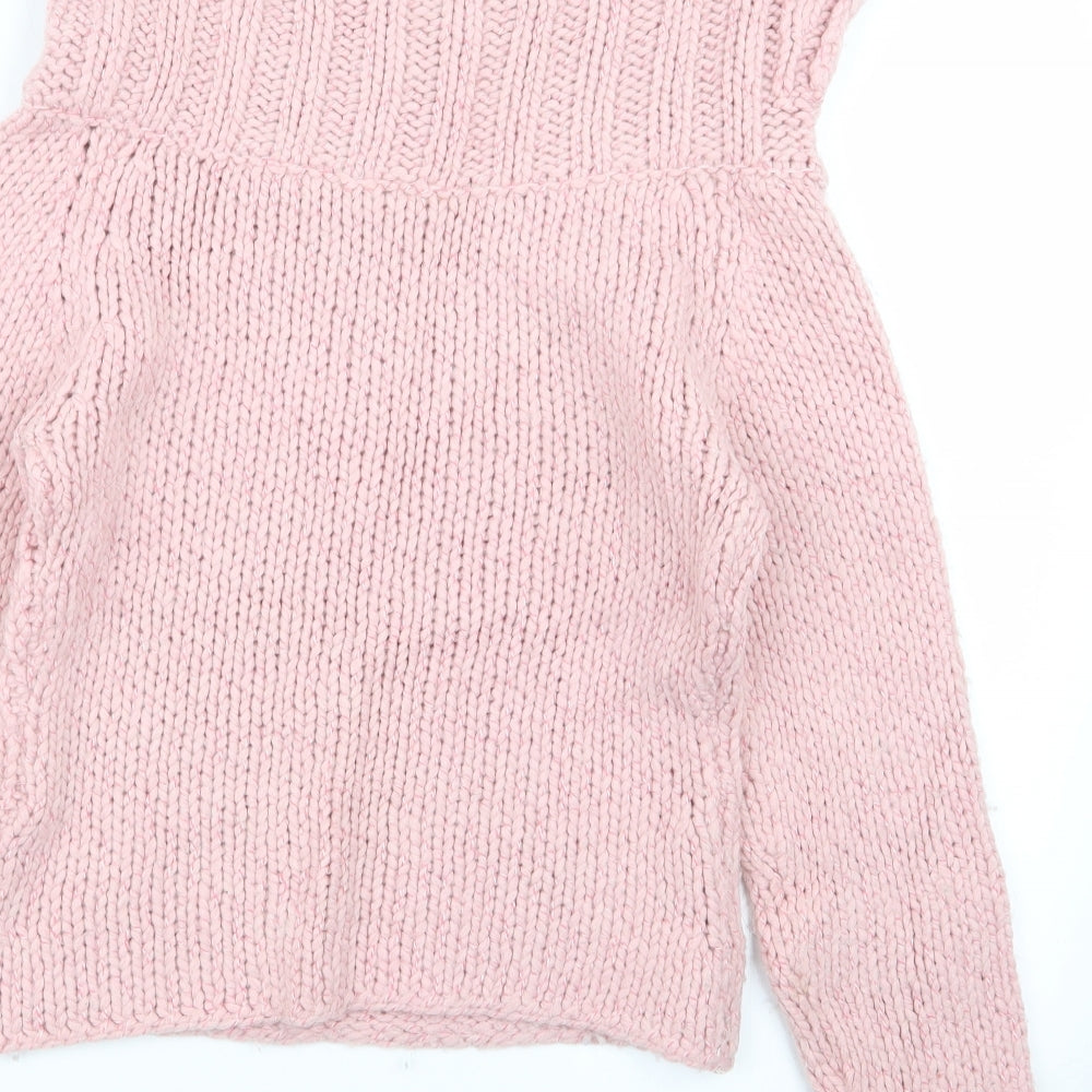 Preworn Womens Pink Pullover Jumper Size M