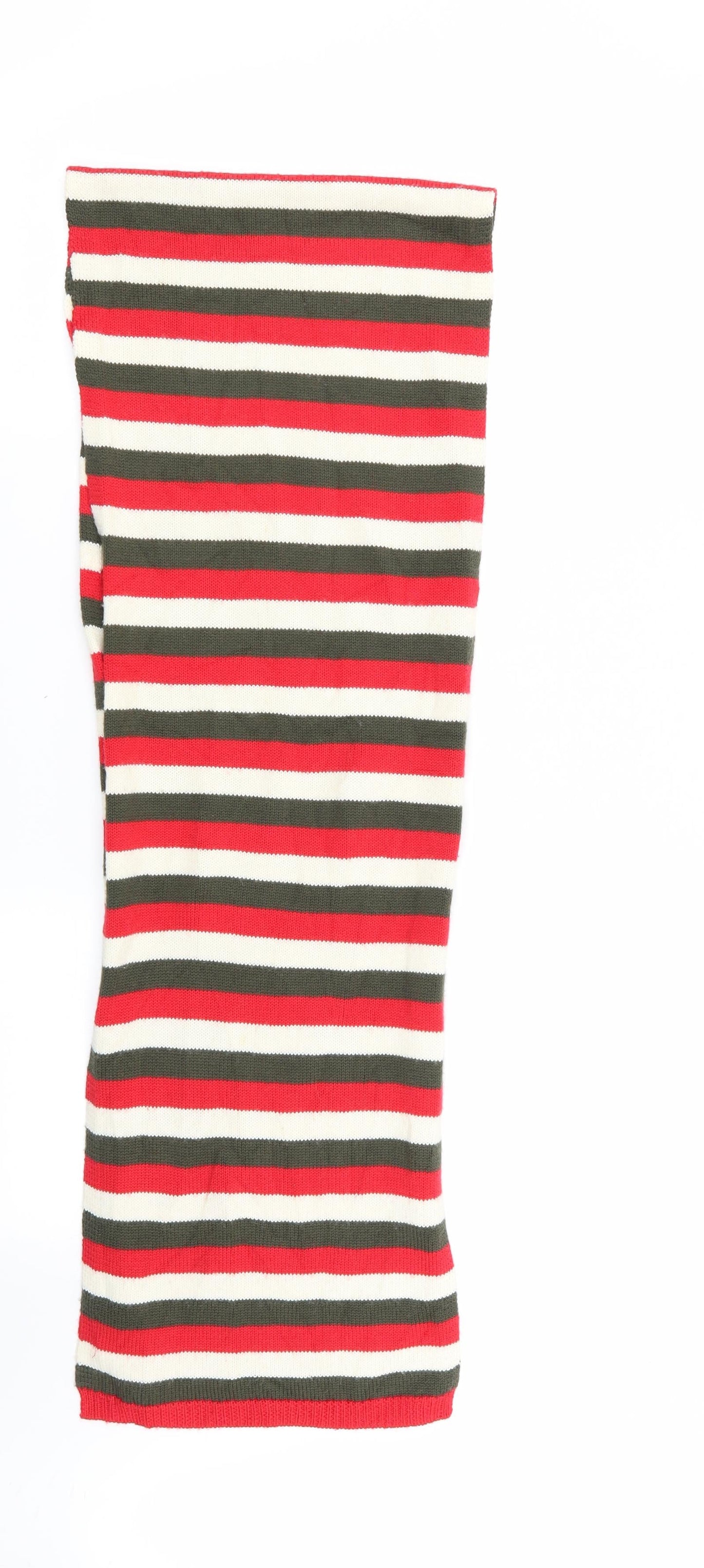 lady august Womens Multicoloured Striped Scarf